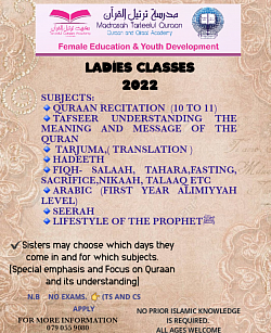 Ladies islamic classes